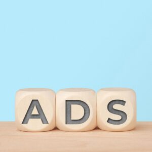 Ads concept for digital marketing and online advertising strategy